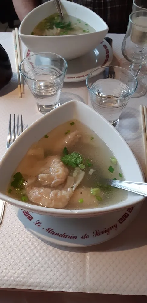 Soupe de Raviolis Aux Crevettes